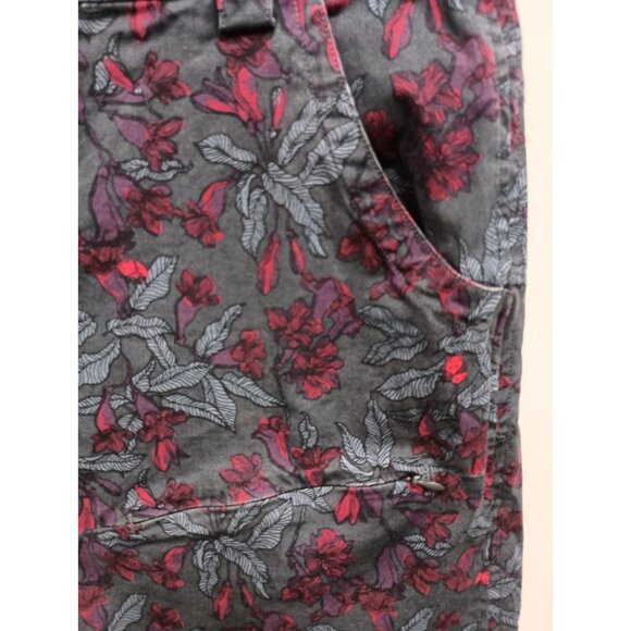 Duluth Trading Co Womens Skort Size 12 Gray Floral Outdoor Hiking Sports - Picture 2 of 9